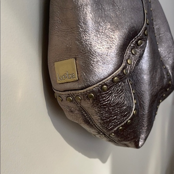 KOOBA metallic silver studded Marcelle hobo bag - Picture 3 of 14